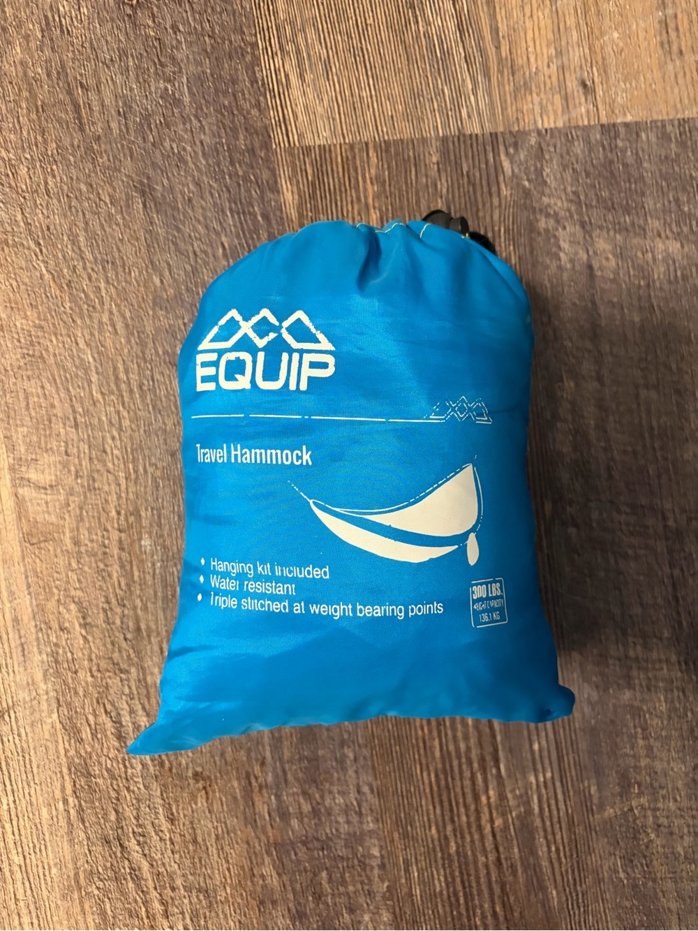 Equipe Bright Blue Travel Hammock Pack - Compact Outdoor Hammock